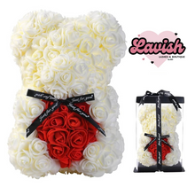 Load image into Gallery viewer, Forever Rose Bear with heart (Medium)
