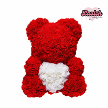 Load image into Gallery viewer, Forever Rose Bear with heart (Medium)
