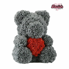 Load image into Gallery viewer, Forever Rose Bear with heart (Medium)
