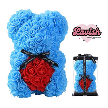 Load image into Gallery viewer, Forever Rose Bear with heart (Medium)
